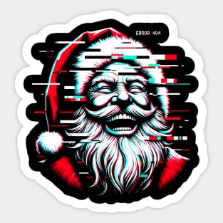 Glitchmas Santa Claus Vintage 19th Edition Shirt Sticker